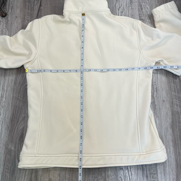 Aspen Fleece Zip Up Jacket Beige Softshell Ivory Beige Womens Large - Picture 4 of 14